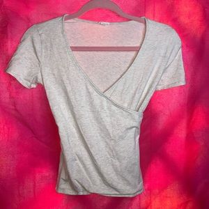 GARAGE Tan Crisscross T-Shirt